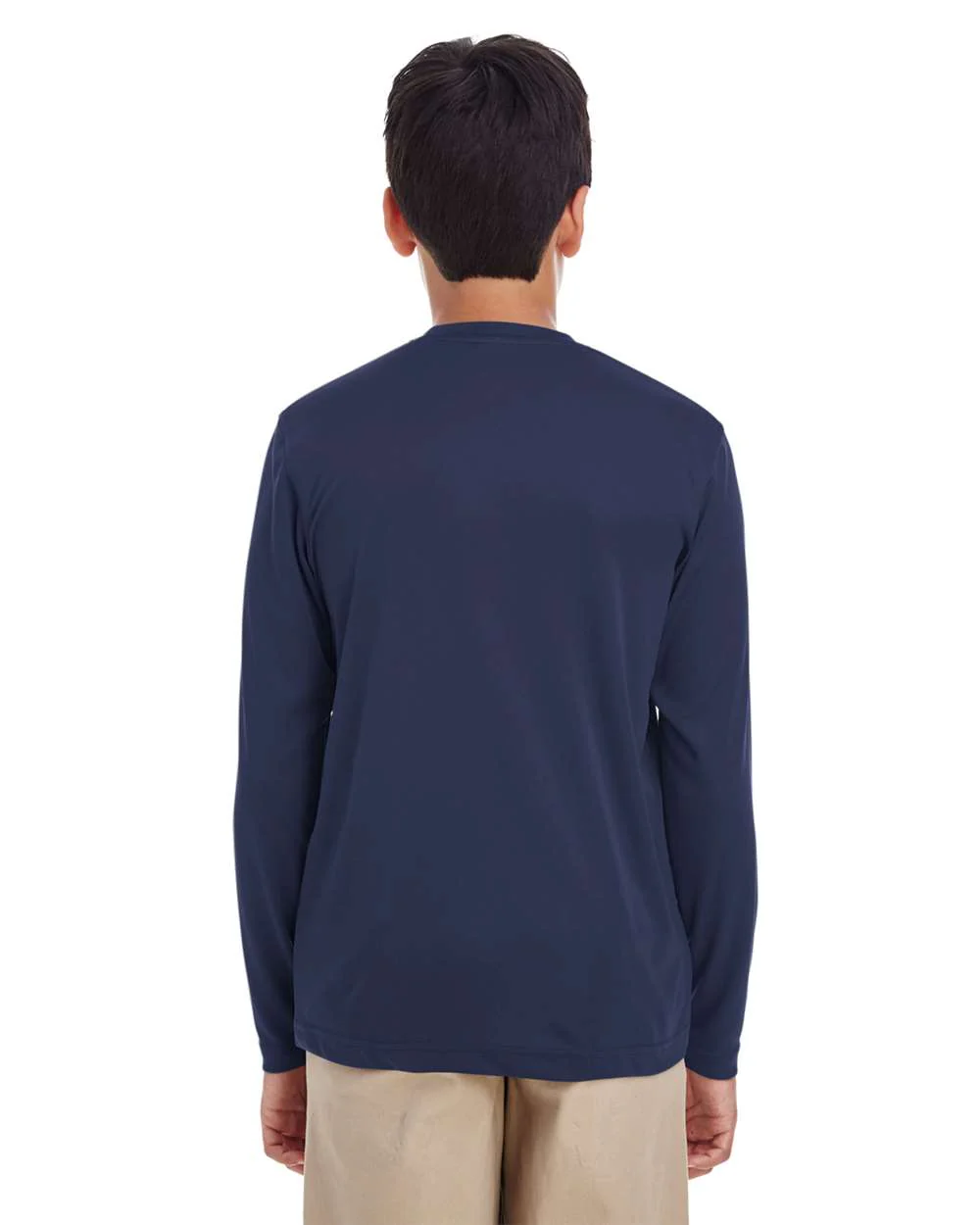 UltraClub-8622Y-Youth Cool & Dry Performance Long Sleeve Top - Image 9