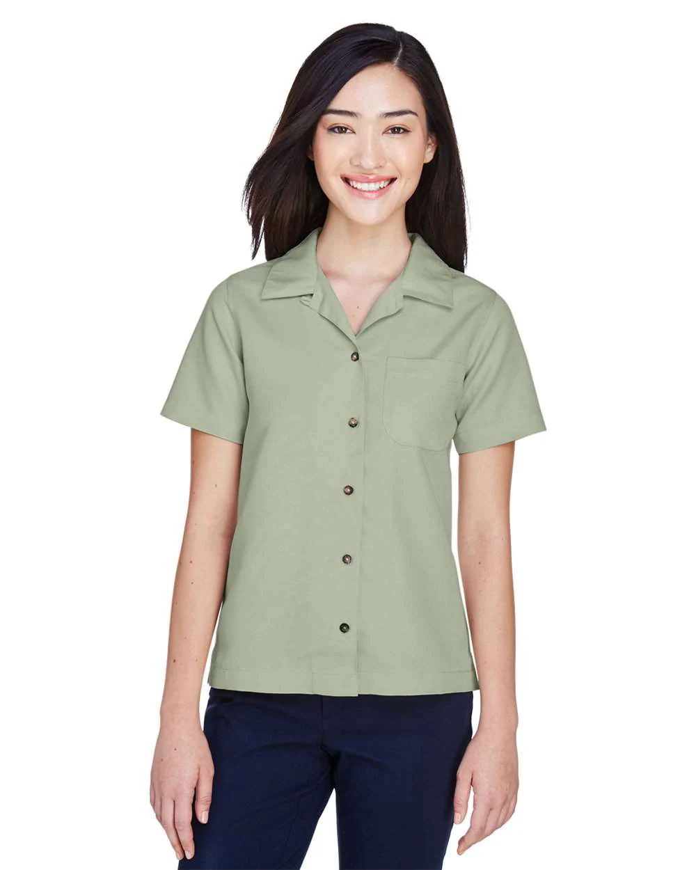 UltraClub-8981-Women's Cabana Breeze Camp Shirt - Image 3