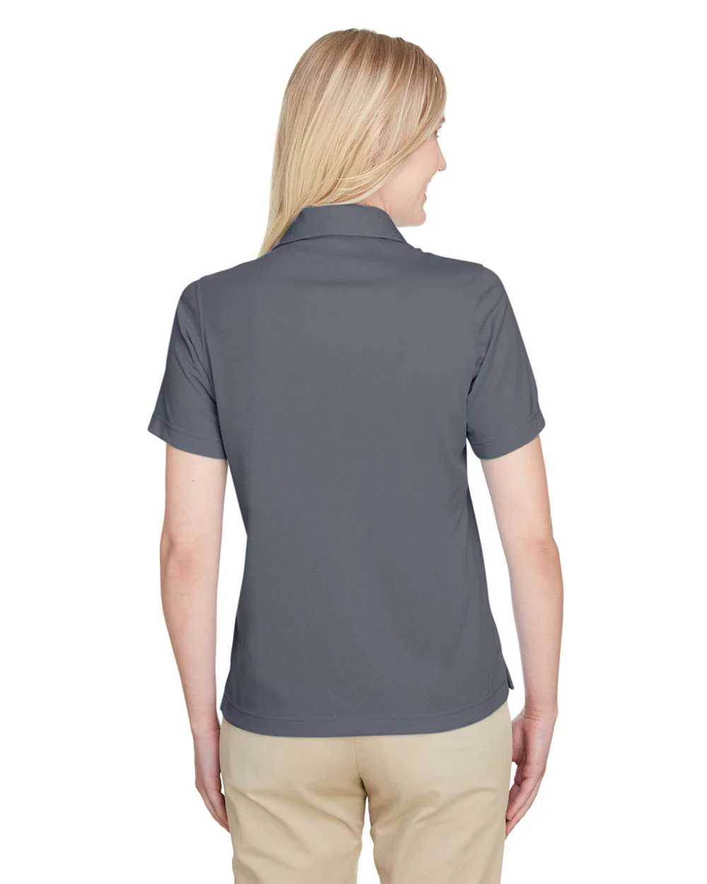 UltraClub-UC102W-Women's Cavalry Twill Performance Polo - Image 6