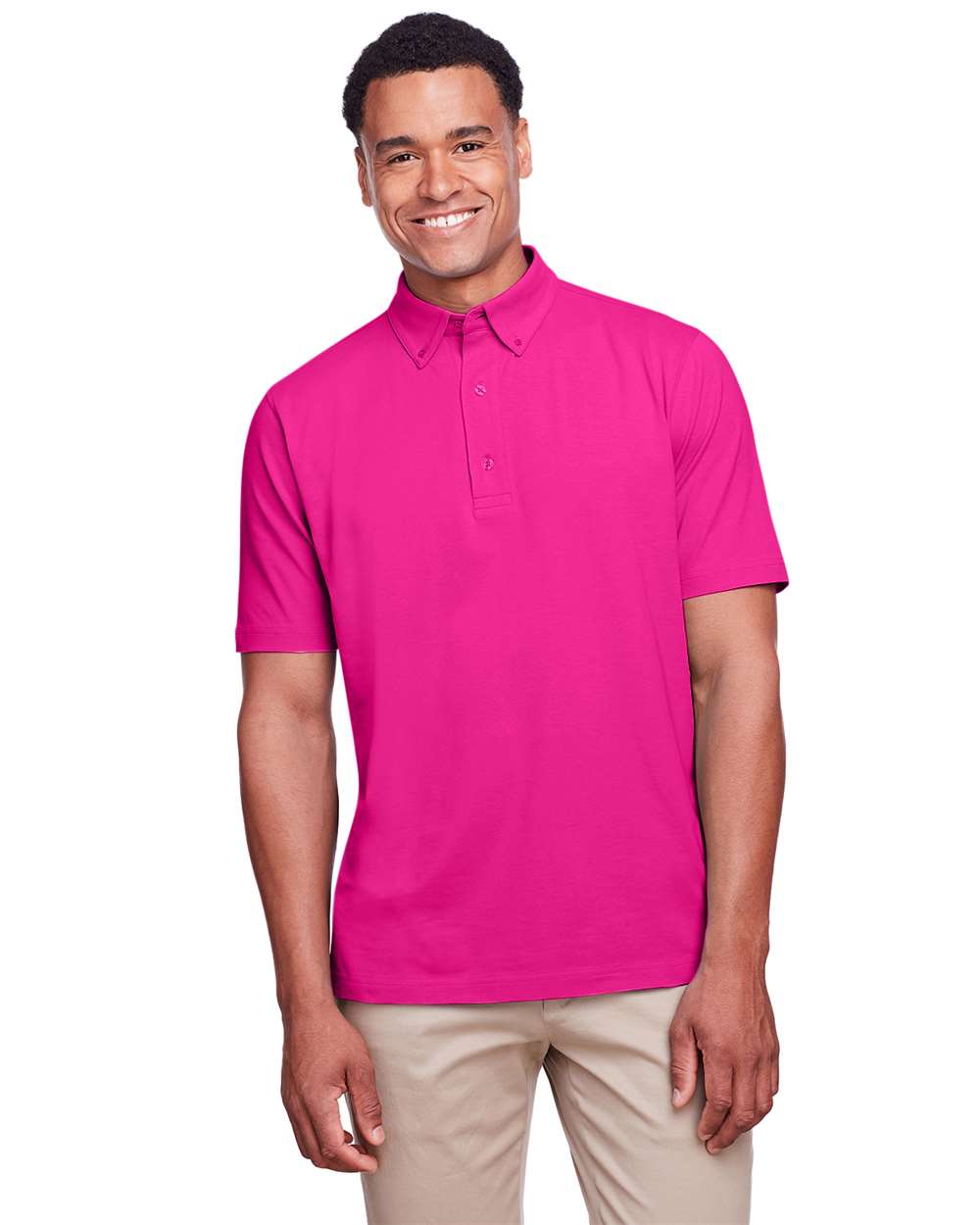 UltraClub-UC105-Men's Lakeshore Stretch Cotton Performance Polo - Image 15