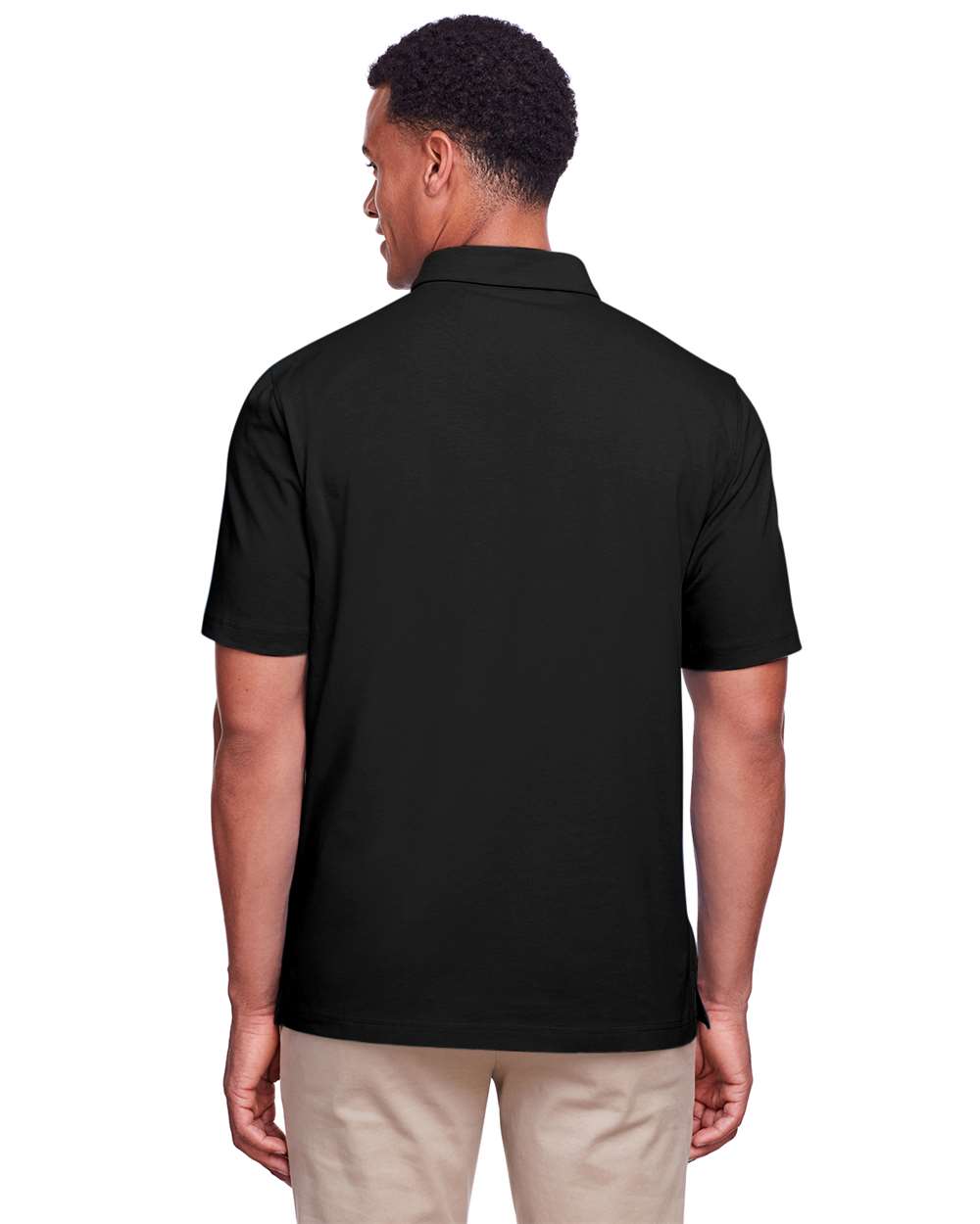 UltraClub-UC105-Men's Lakeshore Stretch Cotton Performance Polo - Image 4