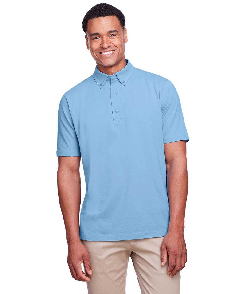 UltraClub-UC105-Men's Lakeshore Stretch Cotton Performance Polo - Image 6