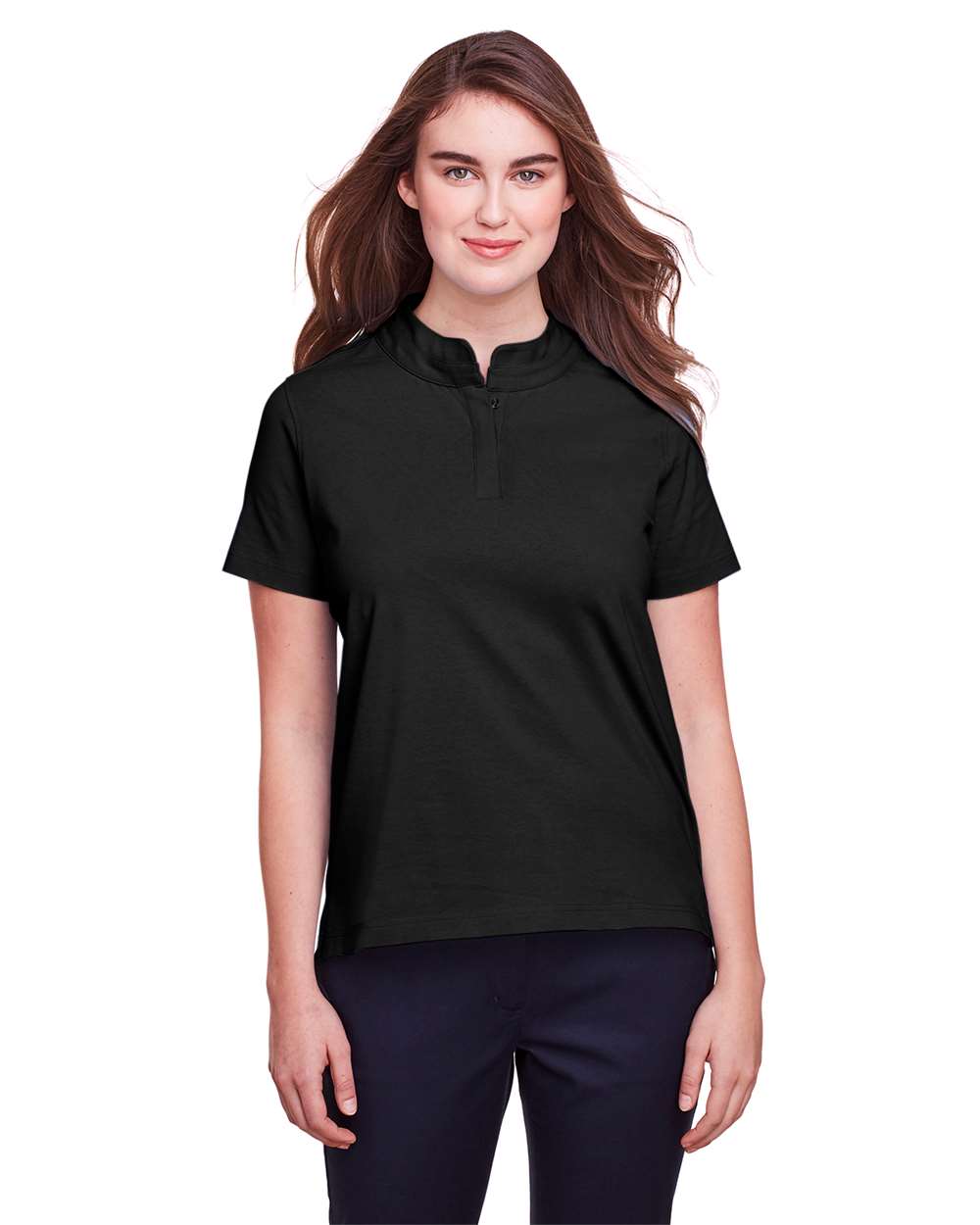 UltraClub-UC105W-Women's Lakeshore Stretch Cotton Performance Polo - Image 3