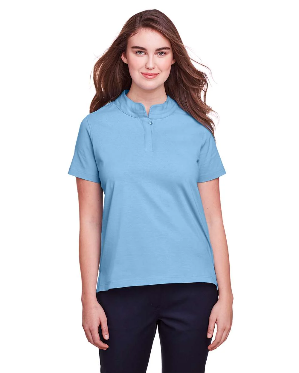 UltraClub-UC105W-Women's Lakeshore Stretch Cotton Performance Polo - Image 9