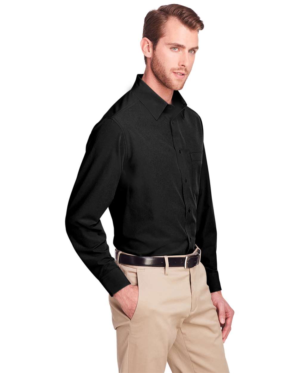 UltraClub-UC500-Men's Bradley Performance Woven Shirt - Image 3