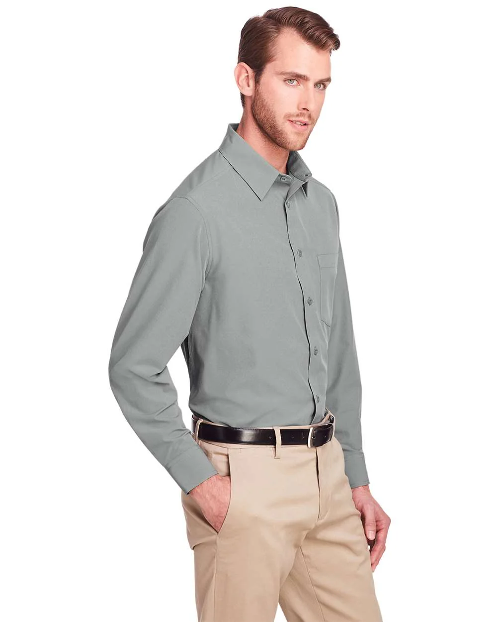 UltraClub-UC500-Men's Bradley Performance Woven Shirt - Image 7