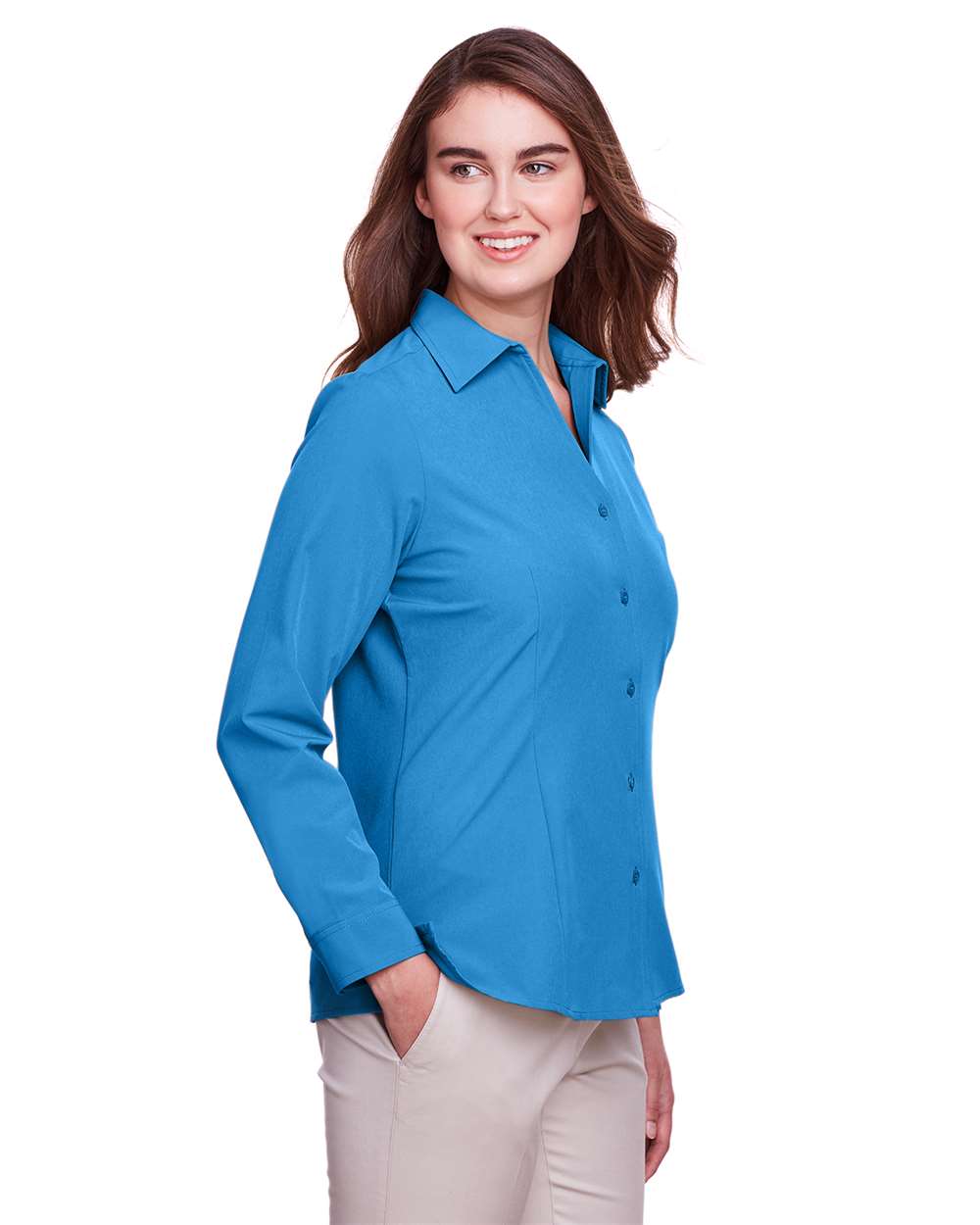 UltraClub-UC500W-Women's Bradley Performance Woven Shirt - Image 12