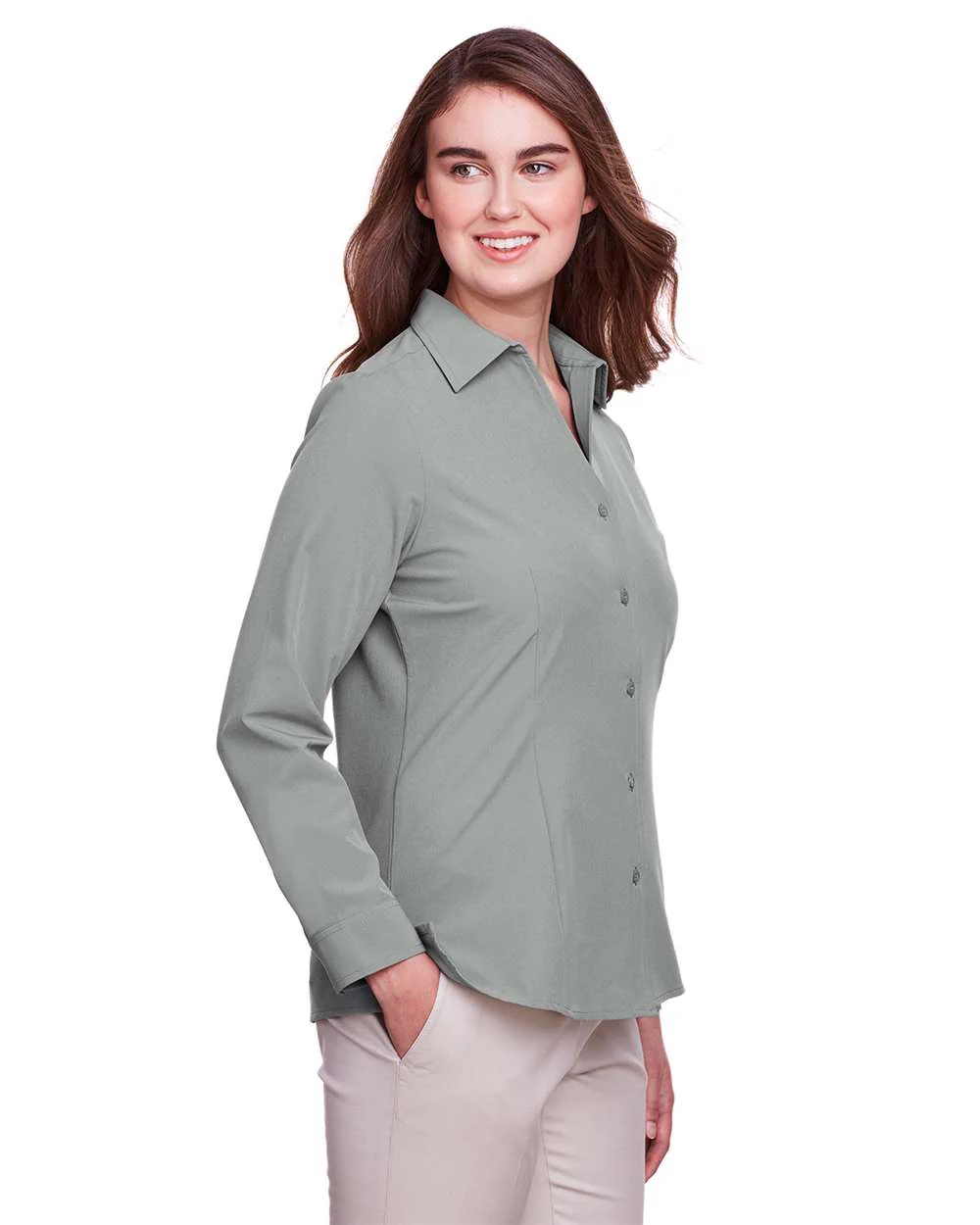 UltraClub-UC500W-Women's Bradley Performance Woven Shirt - Image 17