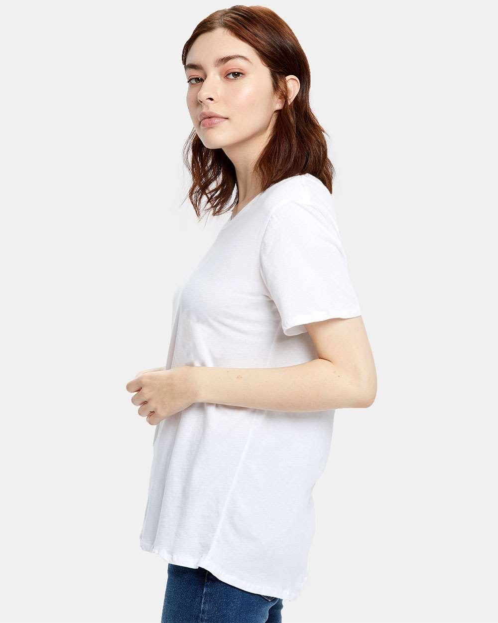 US Blanks-US115-Women's Loose Fit Boyfriend Tee - Image 15