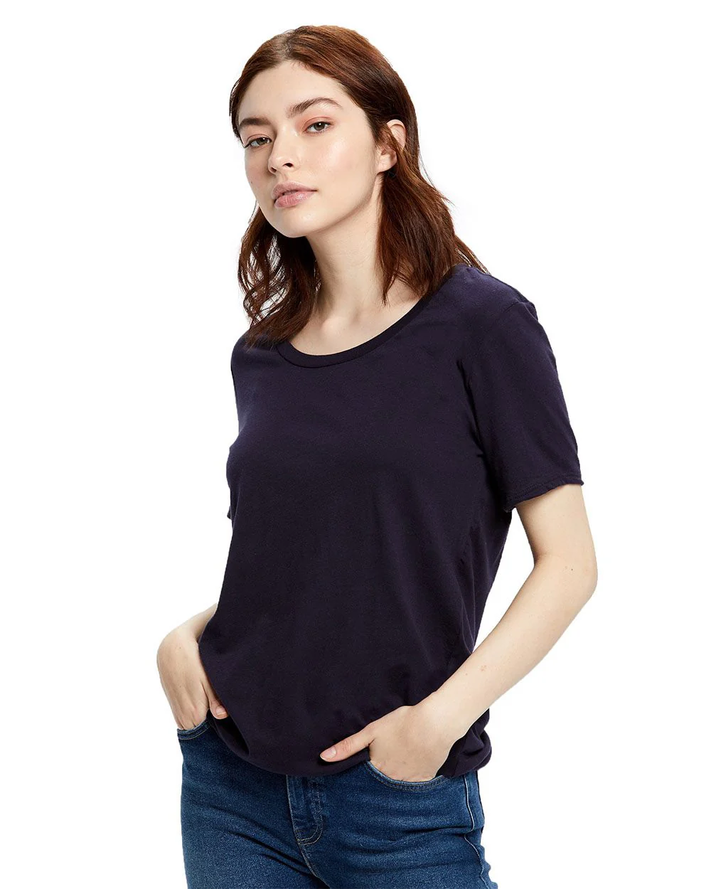 US Blanks-US115-Women's Loose Fit Boyfriend Tee - Image 4