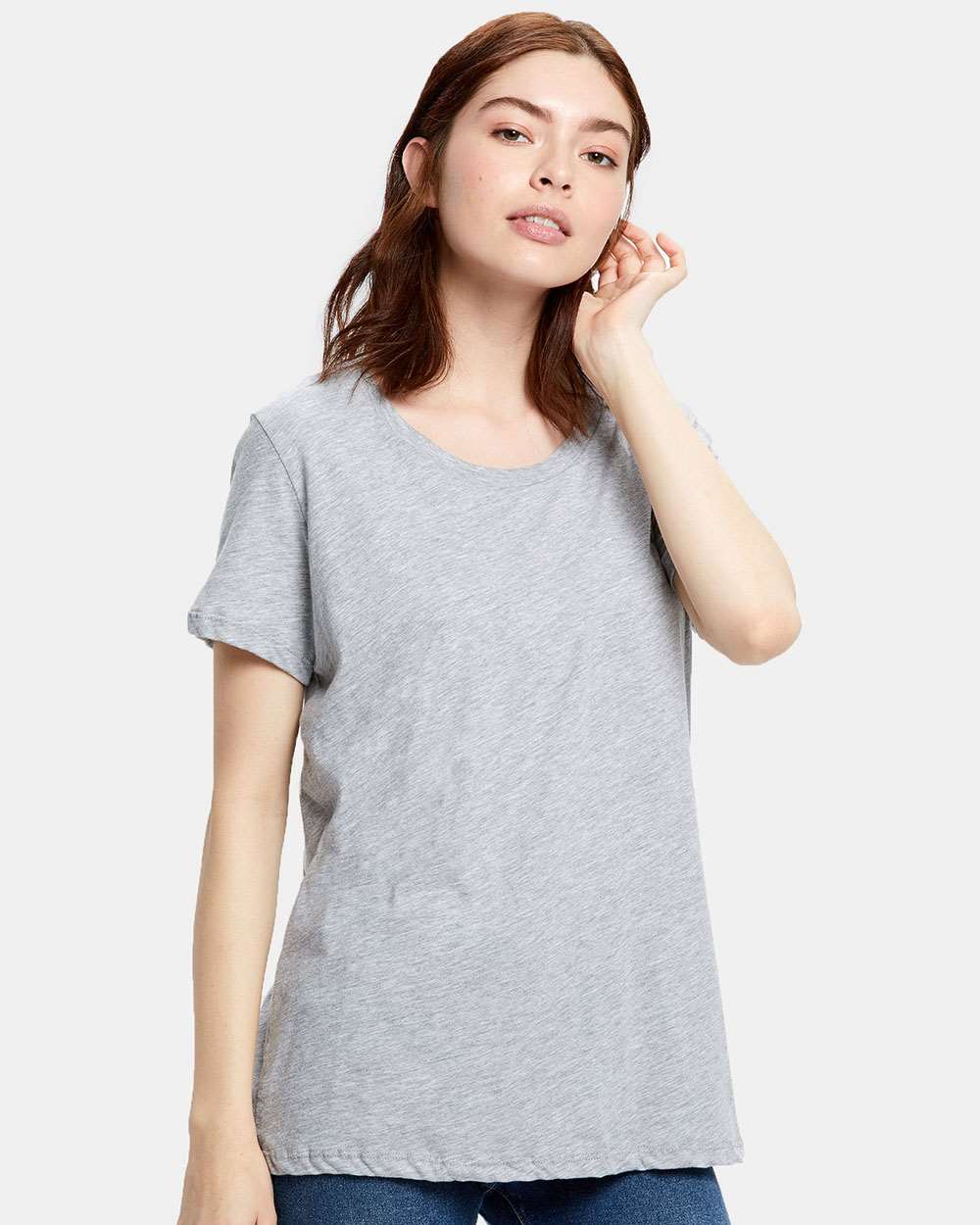 US Blanks-US115-Women's Loose Fit Boyfriend Tee - Image 5