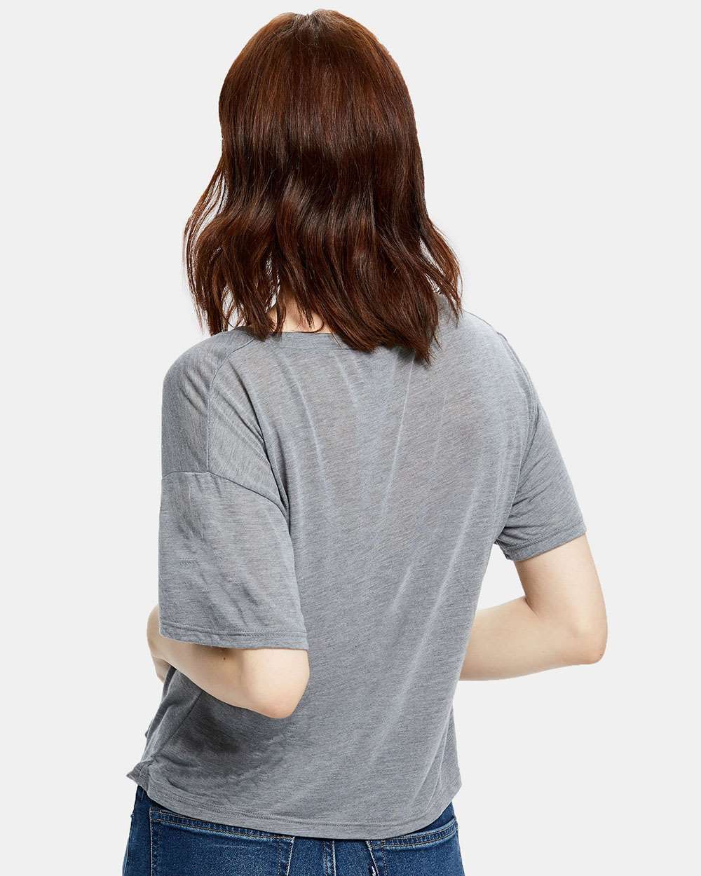 US Blanks-US309-Women's Boxy Open Neck Tee - Image 10