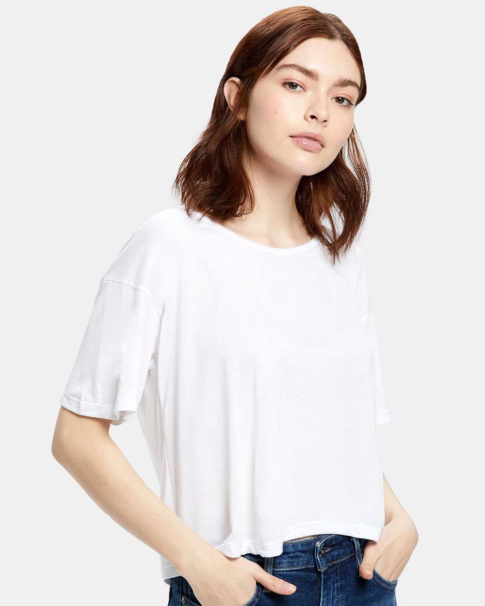 US Blanks-US309-Women's Boxy Open Neck Tee - Image 11