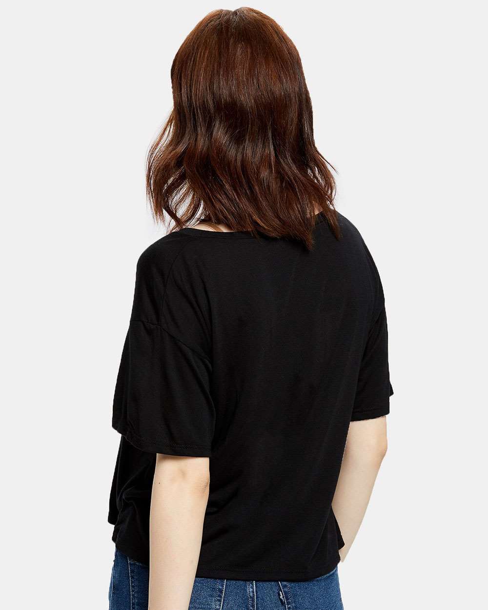 US Blanks-US309-Women's Boxy Open Neck Tee - Image 3