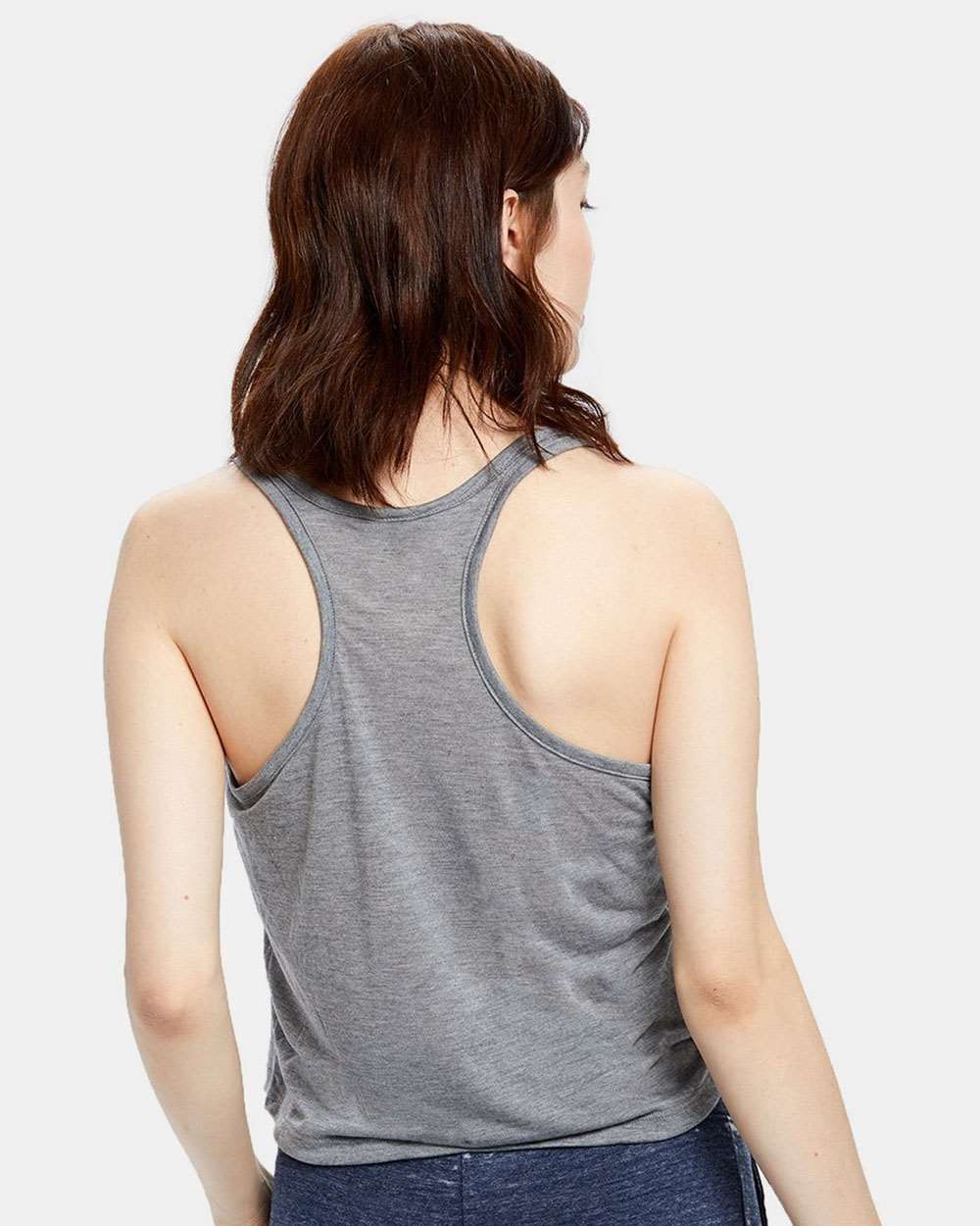 US Blanks-US510-Women's Sheer Cropped Racer Tank Top - Image 4