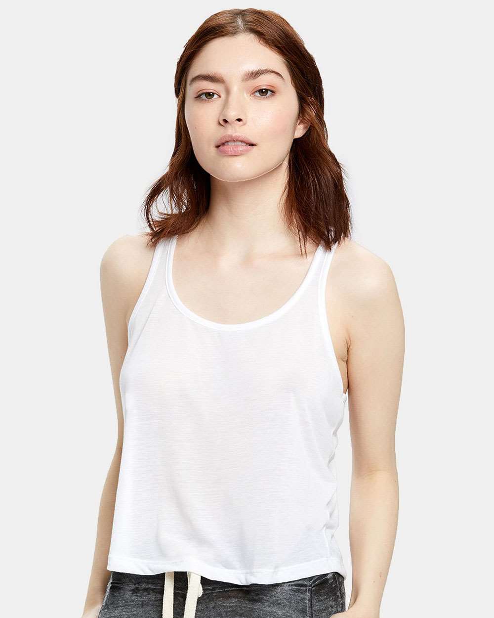 US Blanks-US510-Women's Sheer Cropped Racer Tank Top - Image 5
