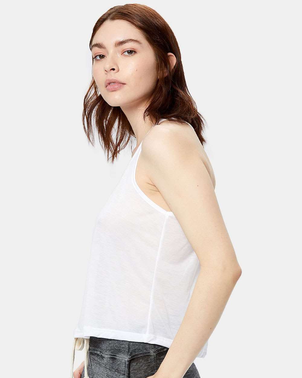 US Blanks-US510-Women's Sheer Cropped Racer Tank Top - Image 6