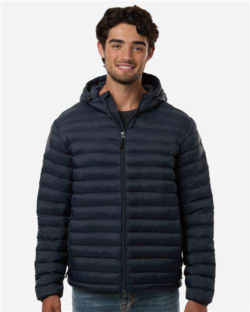 Weatherproof-26715-Men's Lightweight Poly-filled Hooded Puffer Jacket - Image 11