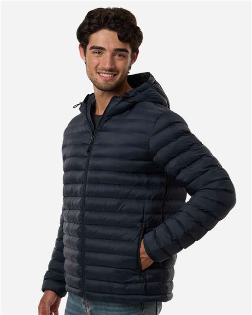 Weatherproof-26715-Men's Lightweight Poly-filled Hooded Puffer Jacket - Image 12