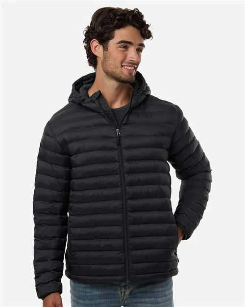 Weatherproof-26715-Men's Lightweight Poly-filled Hooded Puffer Jacket - Image 2