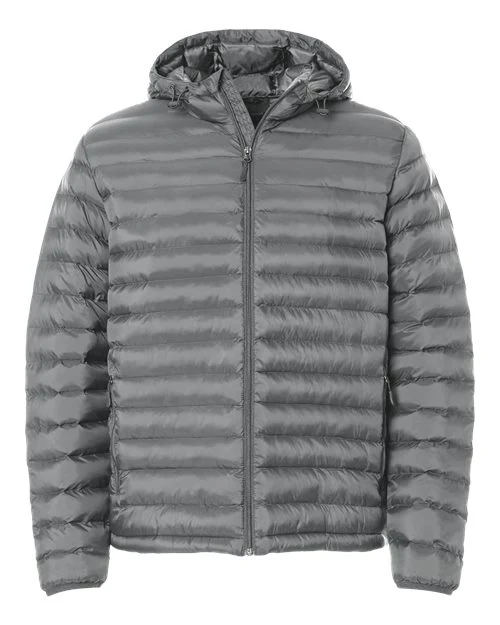 Weatherproof-26715-Men's Lightweight Poly-filled Hooded Puffer Jacket - Image 3