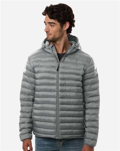 Weatherproof-26715-Men's Lightweight Poly-filled Hooded Puffer Jacket - Image 8