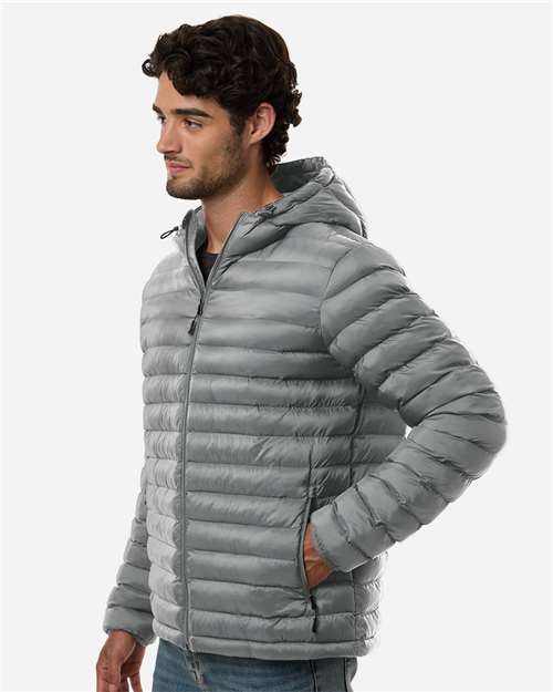 Weatherproof-26715-Men's Lightweight Poly-filled Hooded Puffer Jacket - Image 9