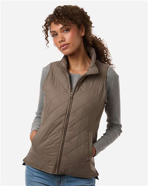 Weatherproof-W207359-Women's Vintage Diamond Quilted Vest - Image 13