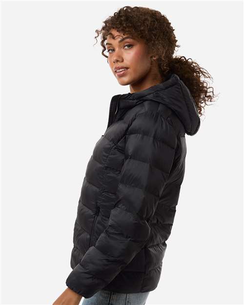 Weatherproof-W26715-Women's Lightweight Poly-filled Hooded Puffer Jacket - Image 4