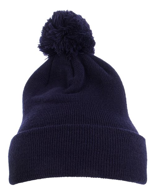 YP Classics-1501P-Pom-Pom Cuffed Knit Beanie - Image 7