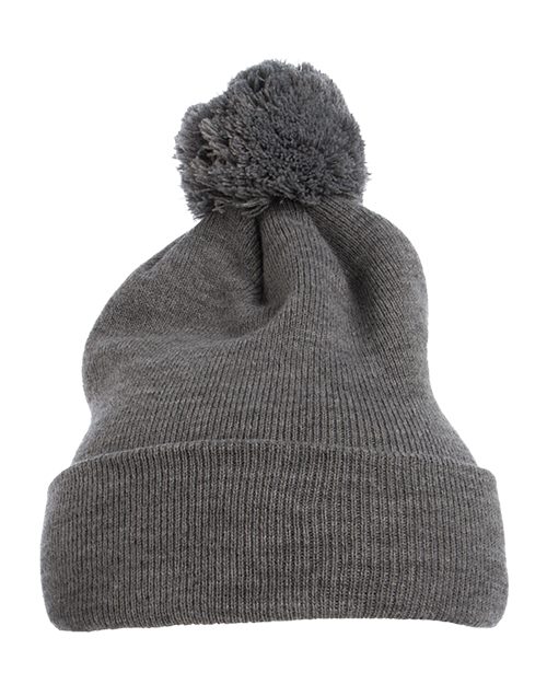 YP Classics-1501P-Pom-Pom Cuffed Knit Beanie - Image 8