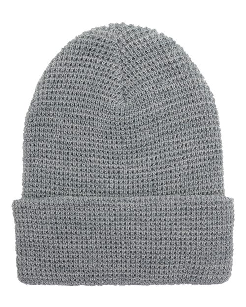 YP Classics-2501KC-Waffle Cuffed Knit Beanie - Image 4