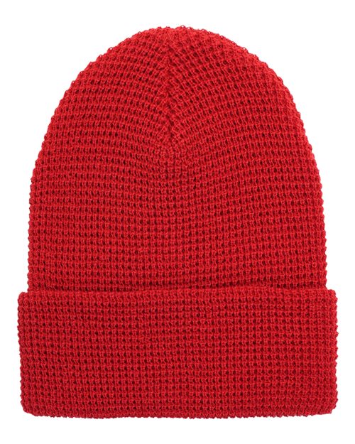 YP Classics-2501KC-Waffle Cuffed Knit Beanie - Image 7
