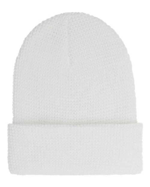 YP Classics-2501KC-Waffle Cuffed Knit Beanie - Image 8