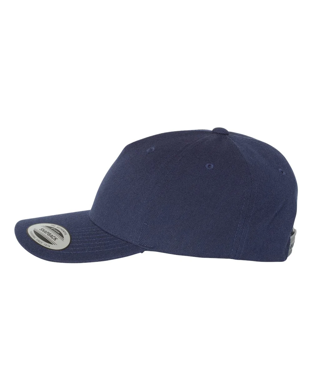 YP Classics-5789M-Premium Five-Panel Curved Visor Snapback Cap - Image 10