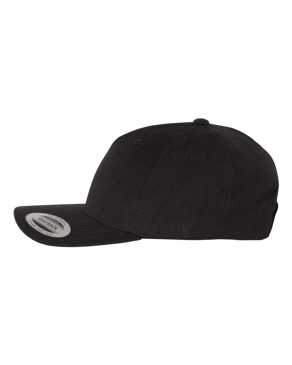 YP Classics-5789M-Premium Five-Panel Curved Visor Snapback Cap - Image 3